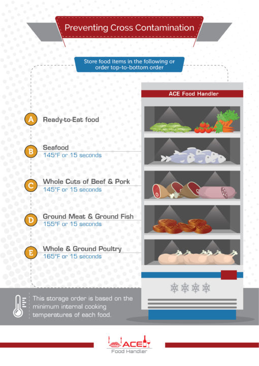 Free Restaurant Food Storage Chart Ace Food Handler
