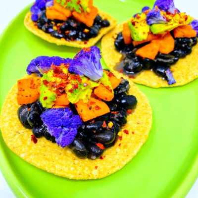 black bean sweet potato vegan tostadas recipe easy plant based