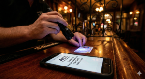 Louisiana Bar Card Online Course - Bartender checking ID to prevent ATC sting operation - Responsible Vendor Permit