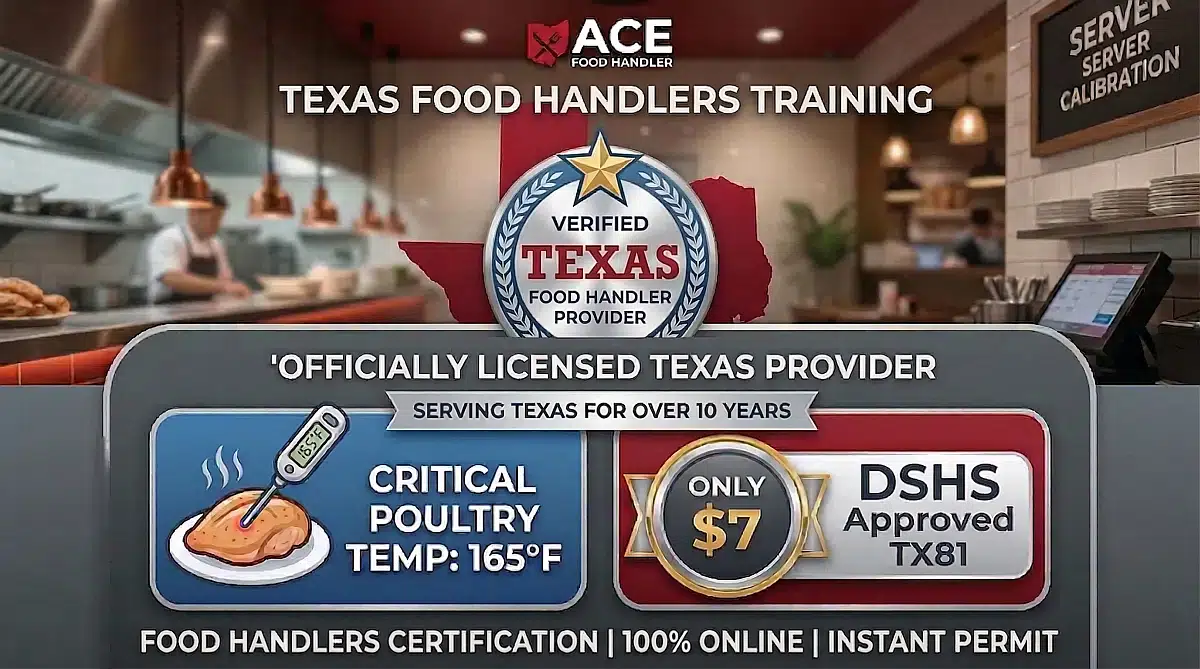 Texas Food Handlers Certification - ACE Food Handler - DSHS License TX81
